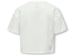 Kids ONLY t-shirt cloud dancer med blåt print